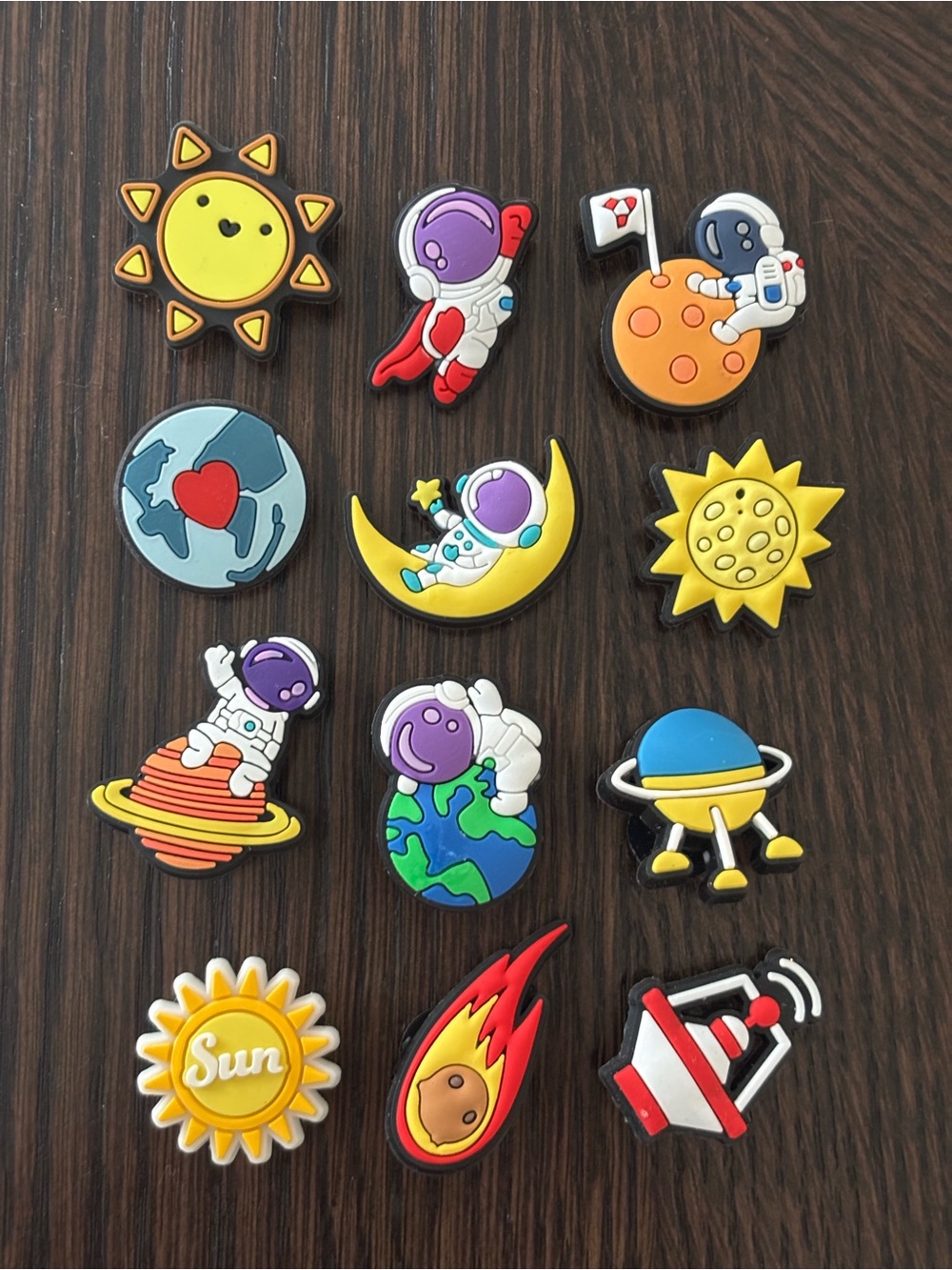 Space Adventure Shoe Charms - Set of 12